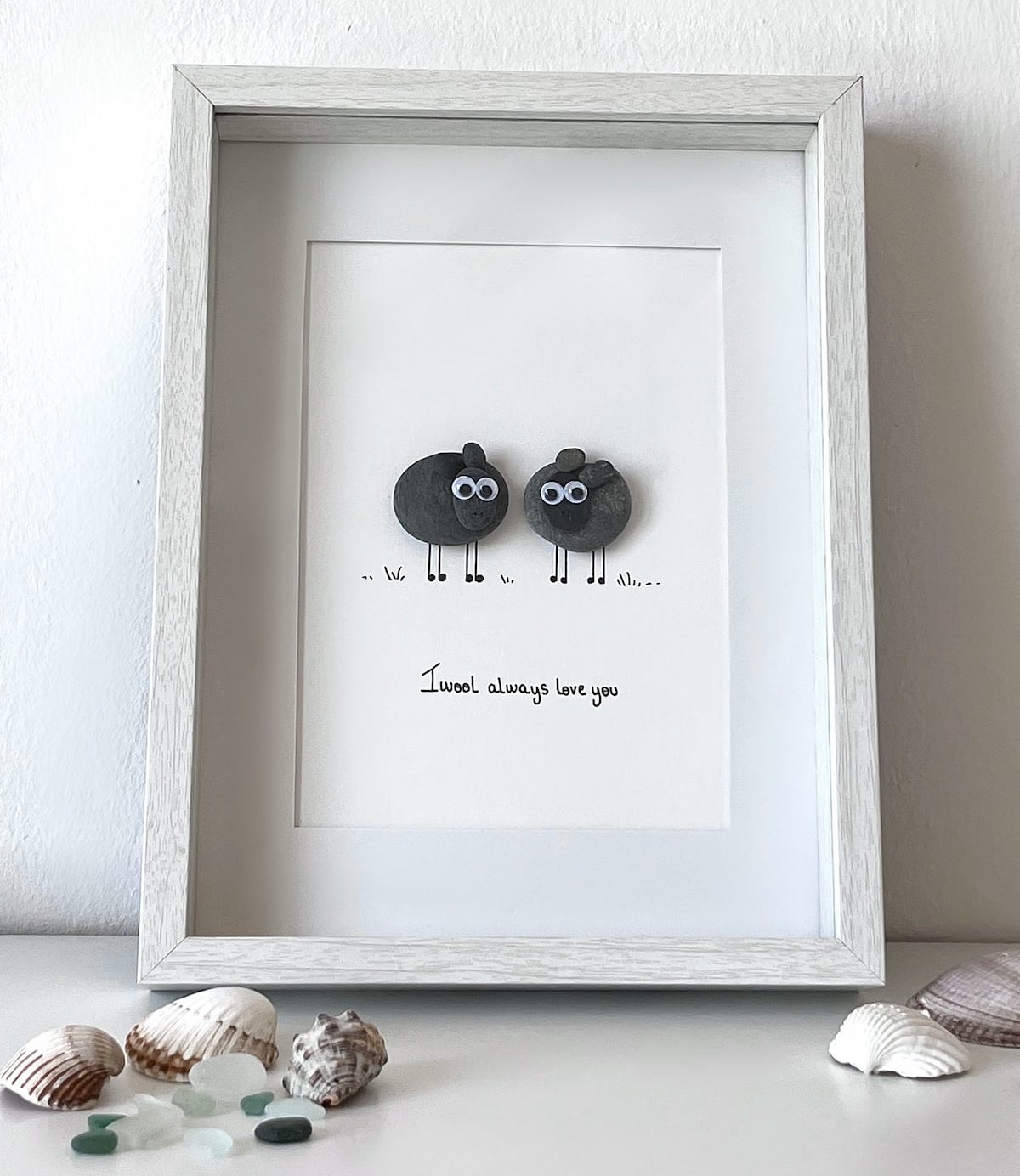 "We Are Woolly Meant To Be" - Personalized Pebble Gift