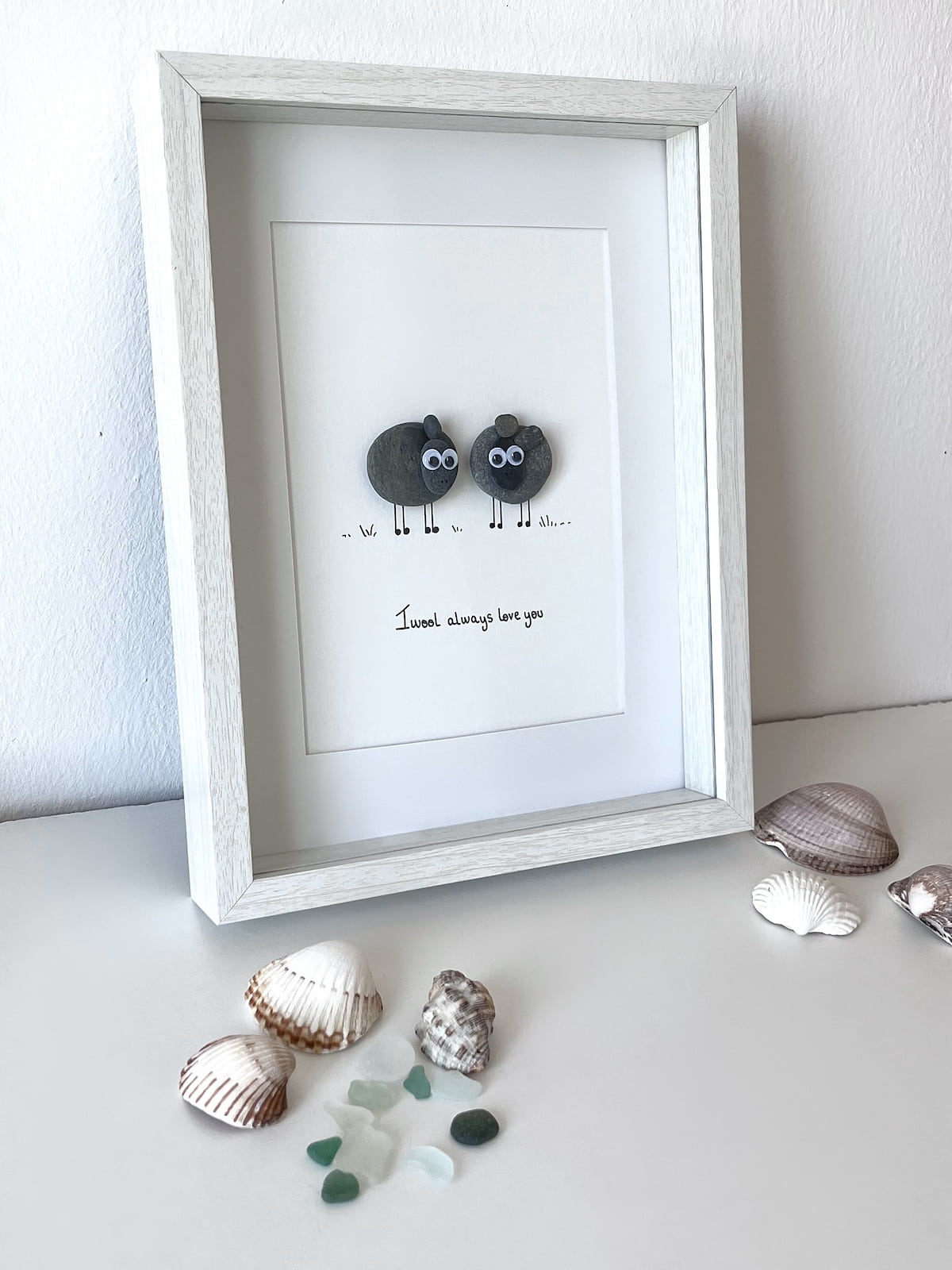 "We Are Woolly Meant To Be" - Personalized Pebble Gift