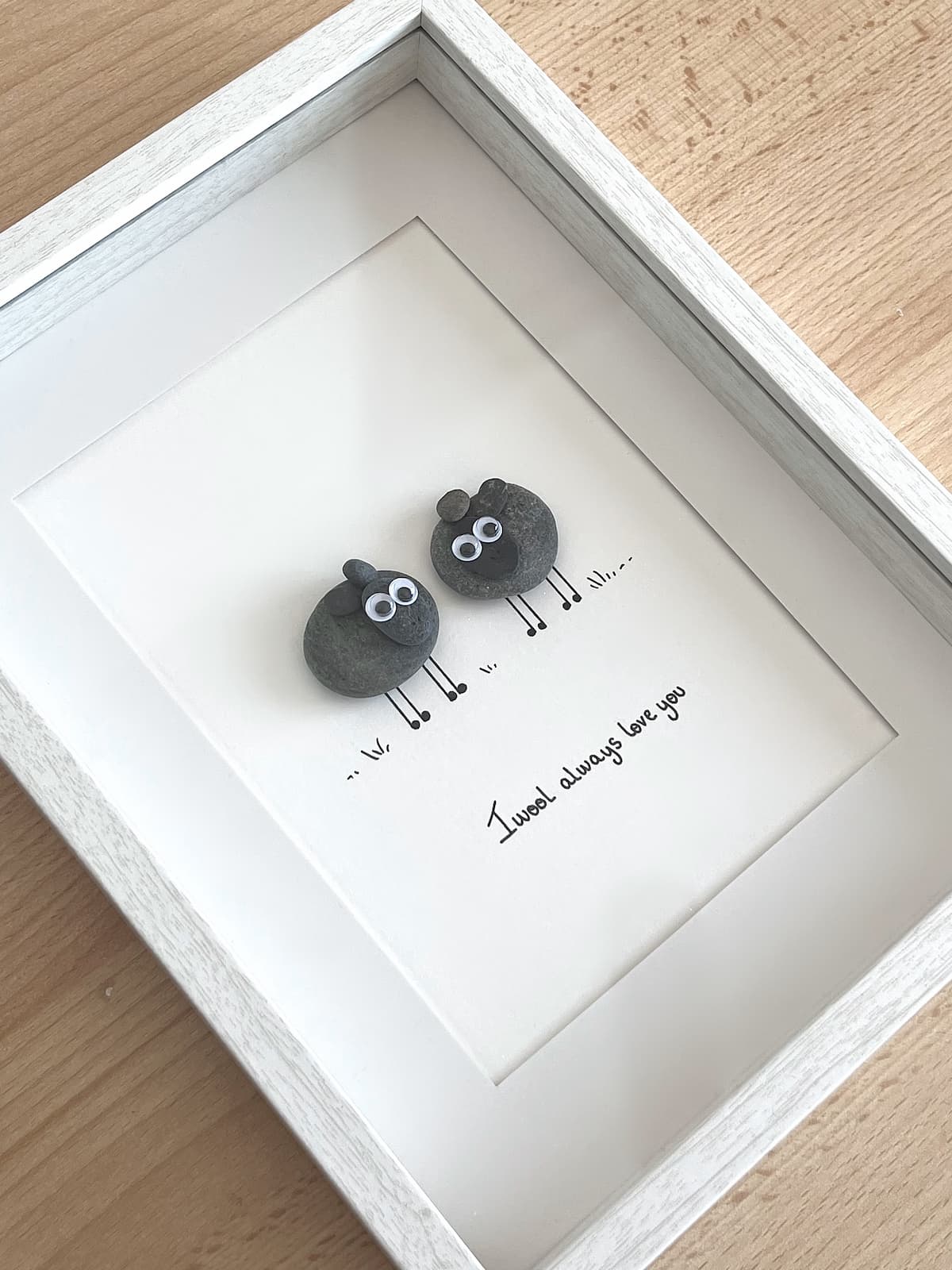 "We Are Woolly Meant To Be" - Personalized Pebble Gift