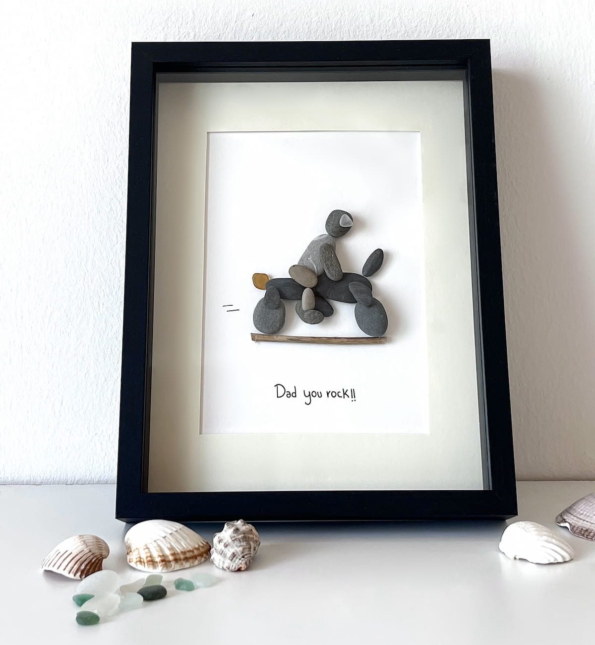 "Apasionados del motor" - Regalo personalizado de cristal de mar