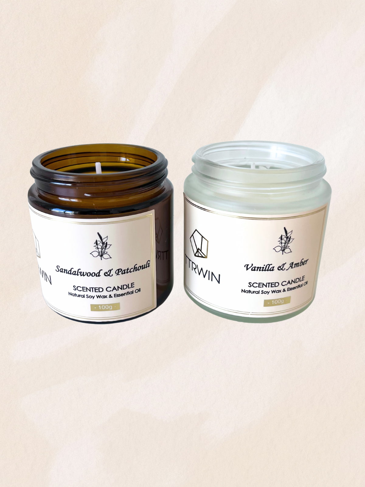 "Vanilla & Amber" - Scented Candle