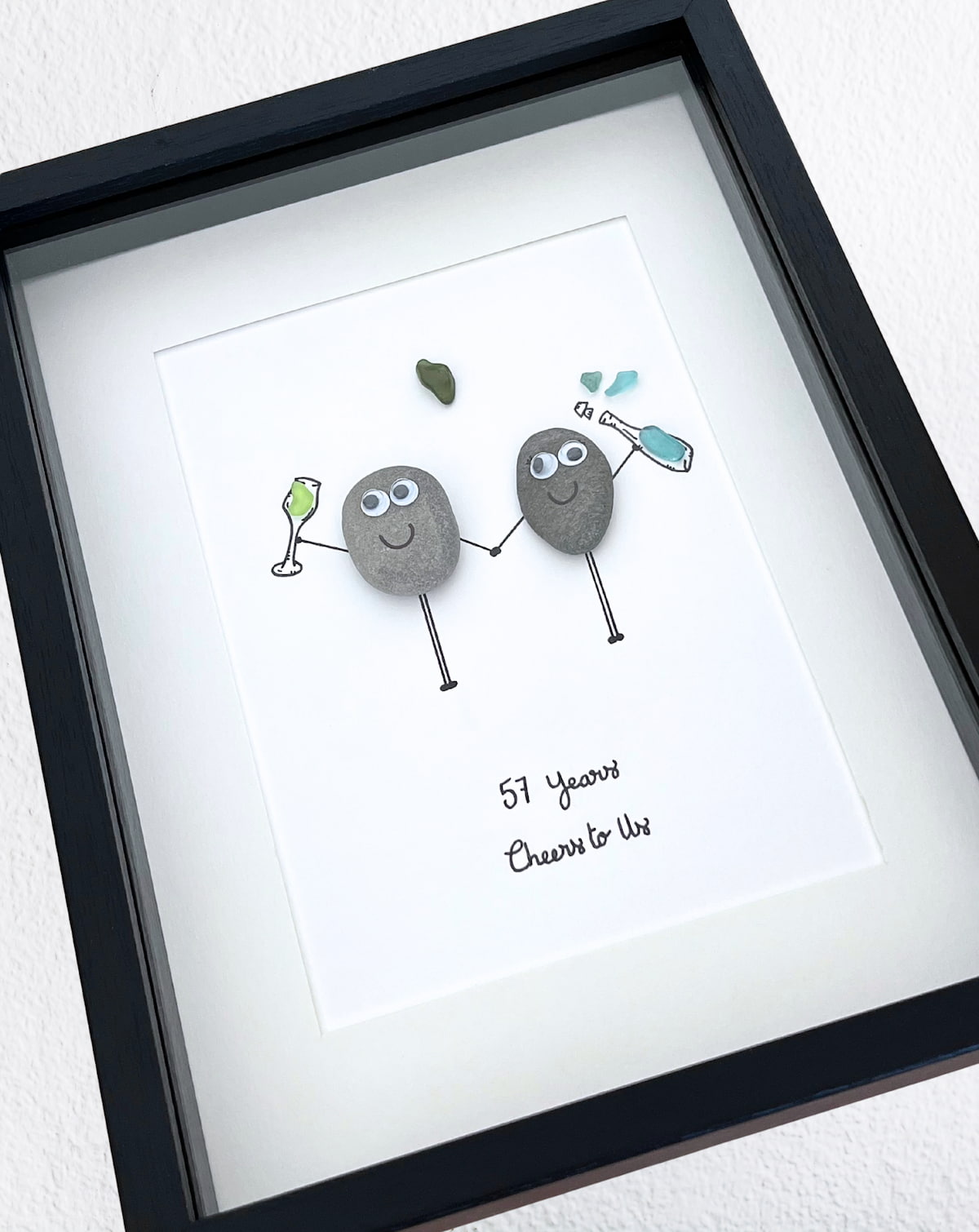 "Pebble Love Couple" - Personalized Pebble Gift