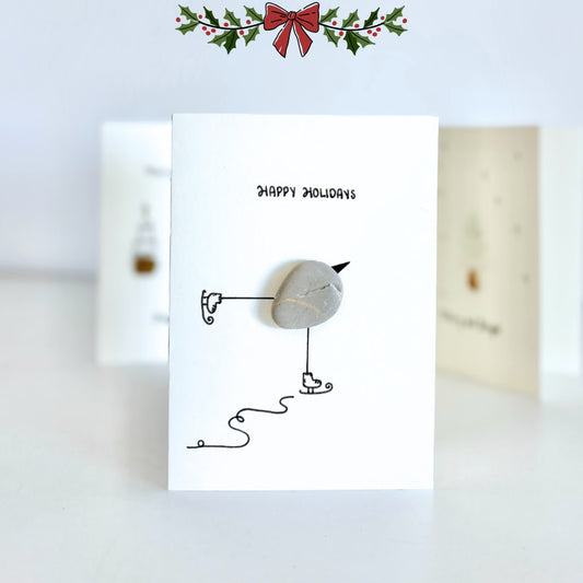 Tarjetas de Navidad hechas a mano (Paquete de 4) - Set 2