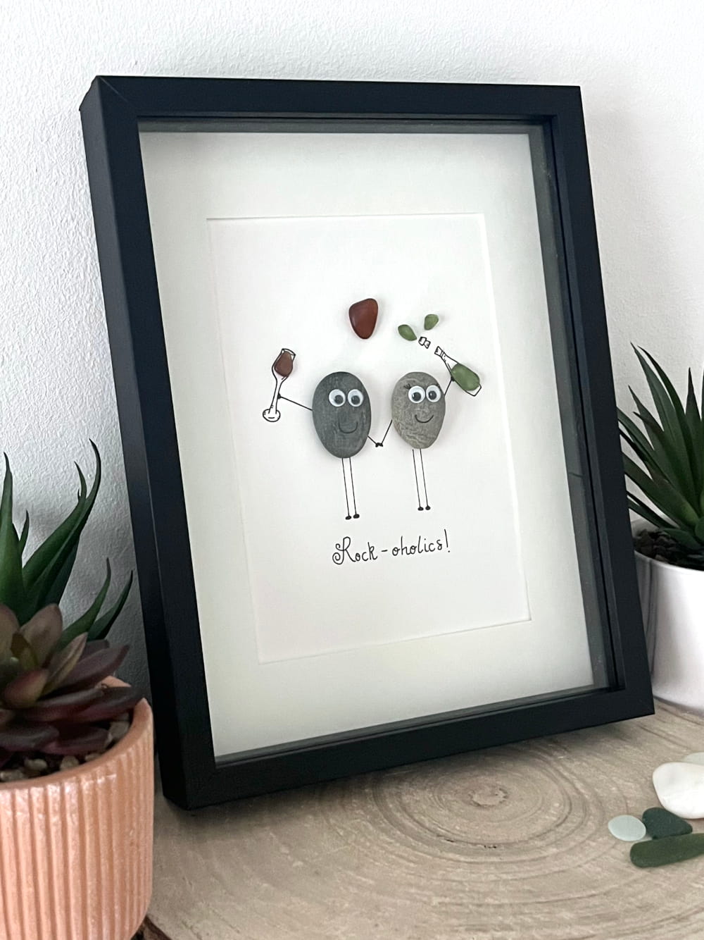 "Pebble Love Couple" - Personalized Pebble Gift